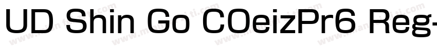 UD Shin Go COeizPr6 Reg字体转换